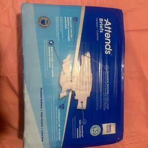 Attends Briefs Disposable Adults Incontinence Briefs - Blue